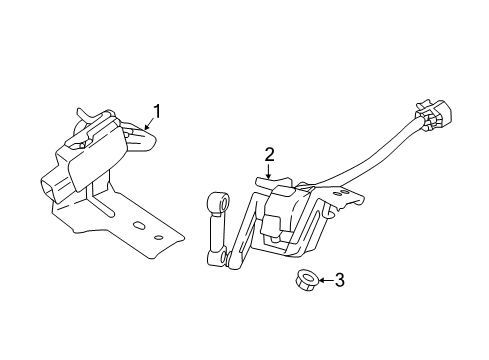 2017 Hyundai Santa Fe Sport Electrical Components Unit Assembly-HEADLAMP Automatic LEVELL Diagram for 92190-2W200