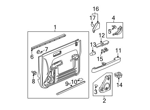 2011 Honda Element Mirrors Panel, Sub-Switch *NH167L* (GRAPHITE BLACK) Diagram for 83512-SCV-A10ZA