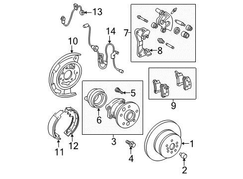 2008 Toyota Solara Anti-Lock Brakes Brake Hose Diagram for 90947-A2017