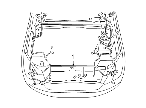 2009 Lexus GX470 Wiring Harness Wire, Engine Room Main Diagram for 82111-6A433