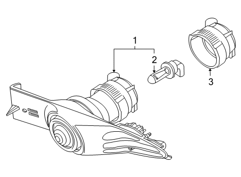 2003 BMW 745Li Bulbs Fog Lights, Right Diagram for 63178379684