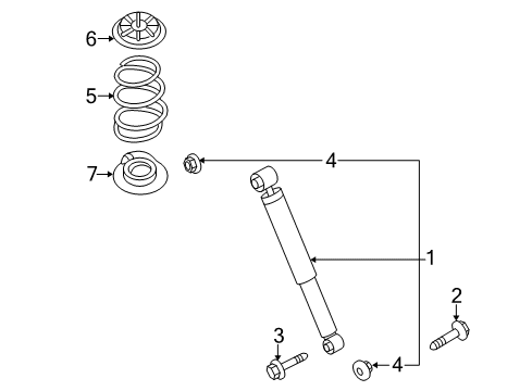 2015 Nissan Rogue Shocks & Components - Rear Front Spring Rubber Seat Upper Diagram for 55034-5HA0A