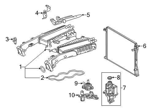 2021 Lexus LS500 Intercooler Water Pump Diagram for 161B0-70020