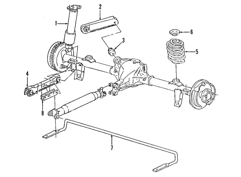 1991 Chevrolet Caprice Auto Leveling Components Bushing Asm-Uca To Axle Diagram for 10000952