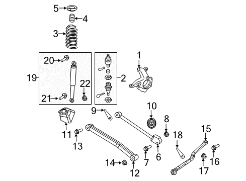 2020 Jeep Wrangler Front Suspension Components Front Coil Spring Diagram for 68250240AD