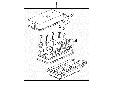 2007 Saturn Vue Electrical Components Block Asm-Body Wiring Harness Junction Diagram for 15913398