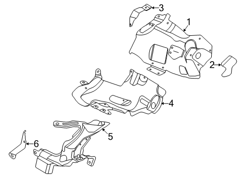 2021 Mini Cooper Countryman Turbocharger & Components Holder, Air Duct, Turbocharger Diagram for 11658604706