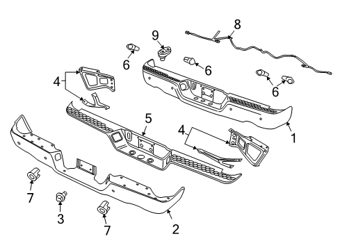 2010 Dodge Ram 3500 Parking Aid Wiring-Jumper Diagram for 68031820AA