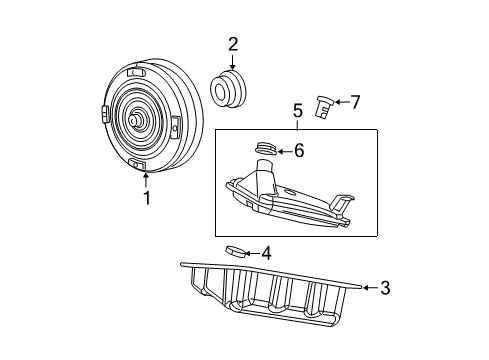 2008 Dodge Avenger Automatic Transmission Seal-Torque Converter Hub Diagram for 5222629