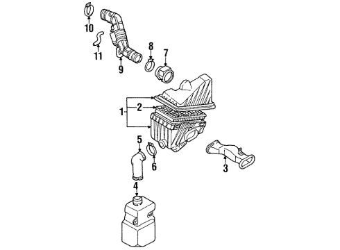 1996 Kia Sephia Powertrain Control Engine Control Module Computer Diagram for MZV8818881B