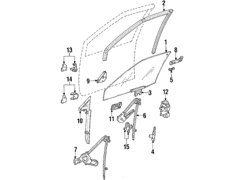 1985 Chevrolet Citation II Door & Components Switch Asm (Chart) Diagram for 20043224