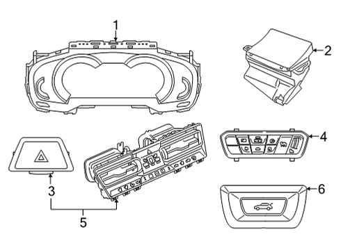 2020 BMW M850i xDrive Gran Coupe Trunk HEAD-UP DISPLAY Diagram for 62306845411