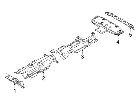 2020 BMW X2 Heat Shields Heat Insulation, Bumper, Rear Diagram for 51487427927