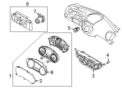 2016 Kia Soul EV Traction Control Components Plate-Window Diagram for 94370E4000