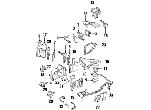 1997 Pontiac Firebird Switches & Sensors Impeller, Blower Diagram for 52477613