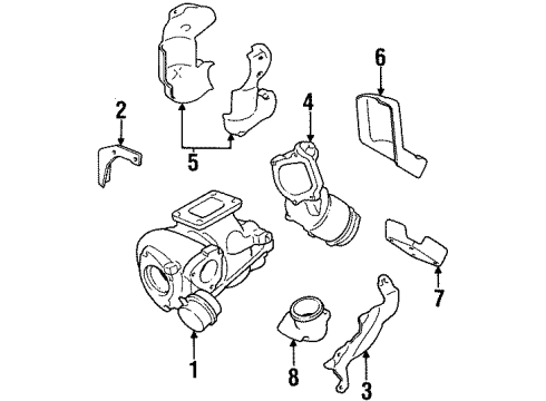 1991 Nissan 300ZX Turbocharger Tube Oil Diagram for 15192-40P02