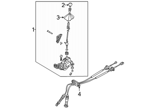 2021 Hyundai Elantra Manual Transmission BOOT ASSY-SHIFT LEVER Diagram for 84633-AA100-RED