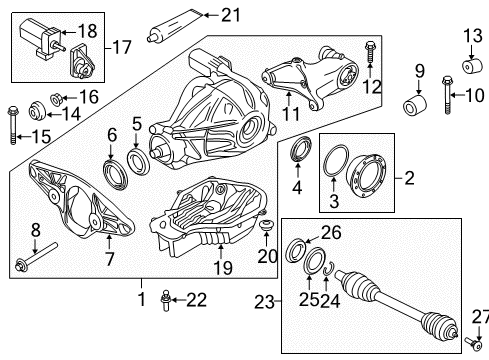 2014 BMW M5 Rear Axle Adapter, Front Diagram for 33172284474