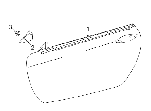 2020 Lexus LC500 Exterior Trim - Door Cover, Front Door Front Lower Diagram for 67496-11010