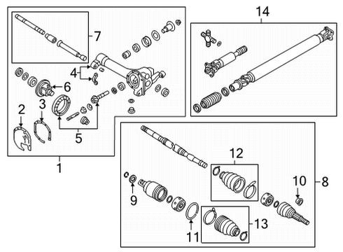 2022 Nissan Frontier Carrier & Front Axles Shield-Dust Diagram for 39252-7S06C