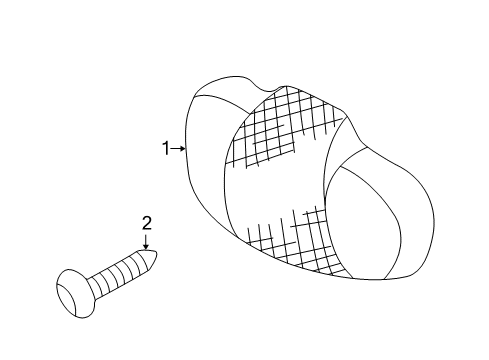 2006 Hyundai Santa Fe Rear Reflector Screw-Machine Diagram for 12201-05353