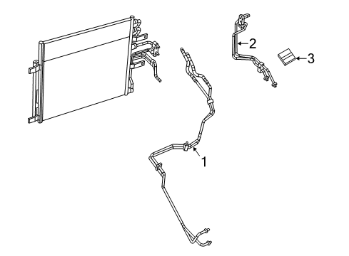 2013 Ram 1500 Trans Oil Cooler Lines Tube-Jumper Diagram for 52014546AA