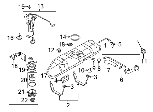 2008 Ford E-350 Super Duty Diesel Fuel Supply Pedal Travel Sensor Diagram for 5C2Z-9F836-AA