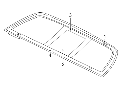 2007 Dodge Dakota Back Glass - Glass & Hardware B/LITEKIT-BACKLITE Diagram for 4883392AB