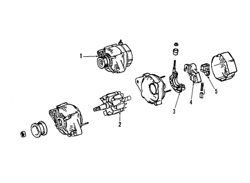 2004 Scion xA Alternator Alternator Diagram for 27060-21030-84