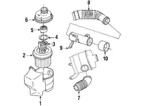 1990 Dodge Ram 50 Fuel Injection SERVO Package, Idle Speed Control Diagram for MD614351