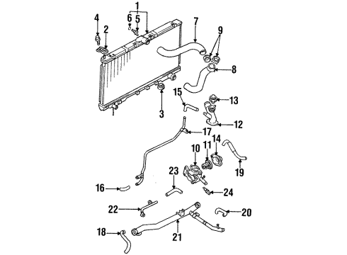 1996 Eagle Talon Senders Fuel Gauge Sending Unit Diagram for MR241078