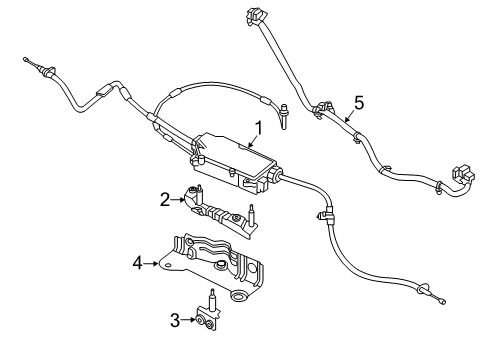 2014 Hyundai Equus Electrical Components Bracket-Epb Mounting B Diagram for 59716-3N600