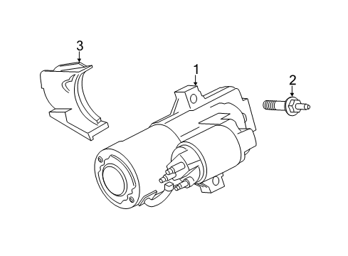 2017 Ford Mustang Starter Starter Diagram for FR3Z-11002-A