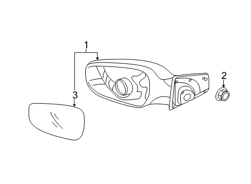 2011 Hyundai Elantra Outside Mirrors Mirror Assembly-Outside Rear View, RH Diagram for 87620-3Y000