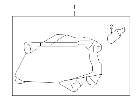 2010 Kia Optima Bulbs Front Fog Lamp Assembly, Left Diagram for 922012G500