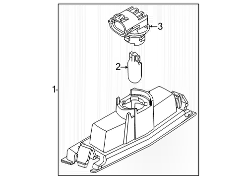 2020 Toyota Yaris License Lamps License Lamp Diagram for 81270-WB007