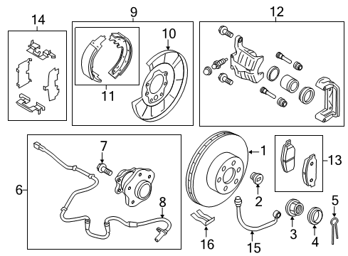 2016 Infiniti QX80 Rear Brakes Hose Assembly-Brake, Rear Diagram for 46211-1LA3A