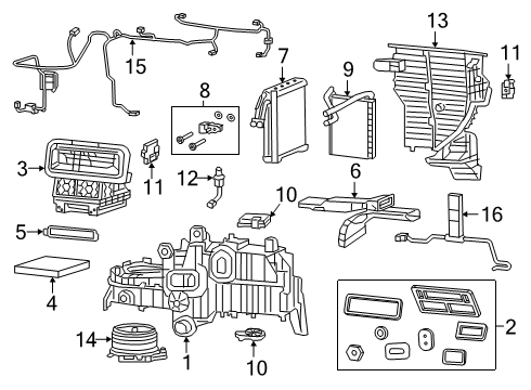 2019 Ram 2500 Switches & Sensors Housing-Air Inlet Diagram for 68395986AB