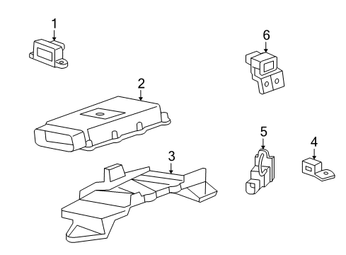 2014 Cadillac SRX Stability Control Accelerometer Diagram for 15952289