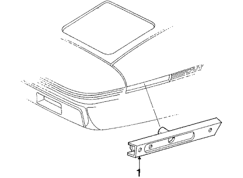 1988 Pontiac Fiero Front Lamps - Side Marker Lamps Lamp Asm-Front Side Marker Diagram for 5974302