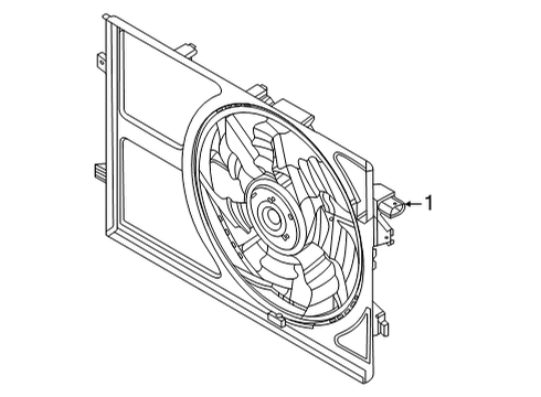 2022 Hyundai Santa Cruz Cooling Fan BLOWER ASSY Diagram for 25380-K5000