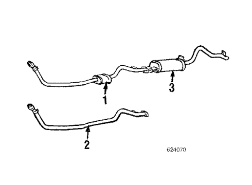 1986 Mitsubishi Mighty Max Exhaust Components Exhaust Manifold Diagram for MD081821
