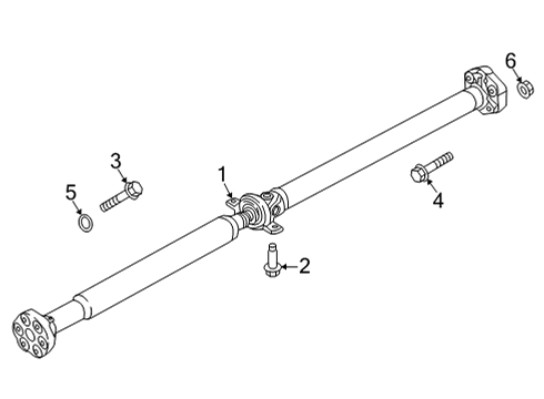 2021 Genesis G80 Drive Shaft - Rear Bolt Diagram for 49129-B1100