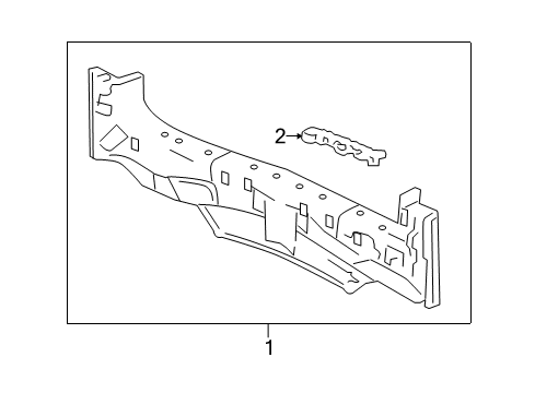 2014 Honda CR-V Rear Body Panel Comp, Rear Diagram for 66100-T0A-A00ZZ
