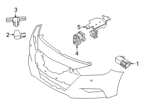 2018 Nissan Maxima Automatic Temperature Controls Sensor Unit-Distance Diagram for 28438-4RA1C