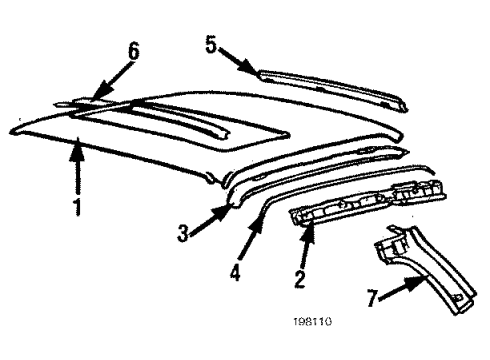 1990 BMW 325is Roof & Components Moulding Joint Left Diagram for 51131884465