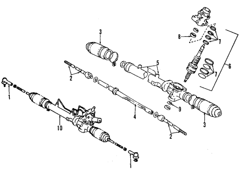 1996 Lexus ES300 Electrical Components Seal Kit Diagram for 04446-32022