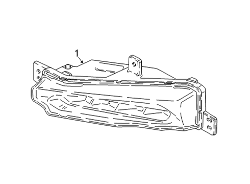 2021 BMW X6 Fog Lamps Front Fog Lamp, Led, Right Diagram for 63177406366