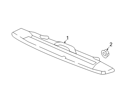 2021 Honda CR-V High Mount Lamps Light Assy., High Mount Stop Diagram for 34270-TLA-A01