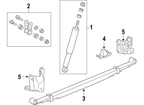 2011 Toyota Tundra Rear Suspension Leaf Spring Diagram for 48220-0C310